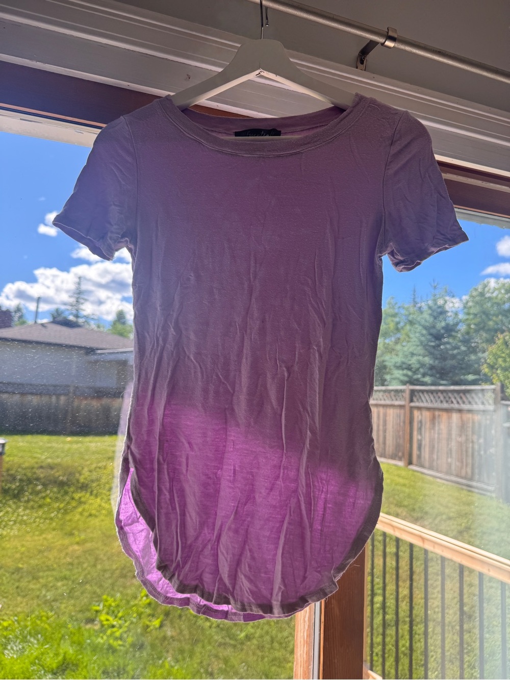 Essentials Women’s Lavender Short Sleeve Tank Top